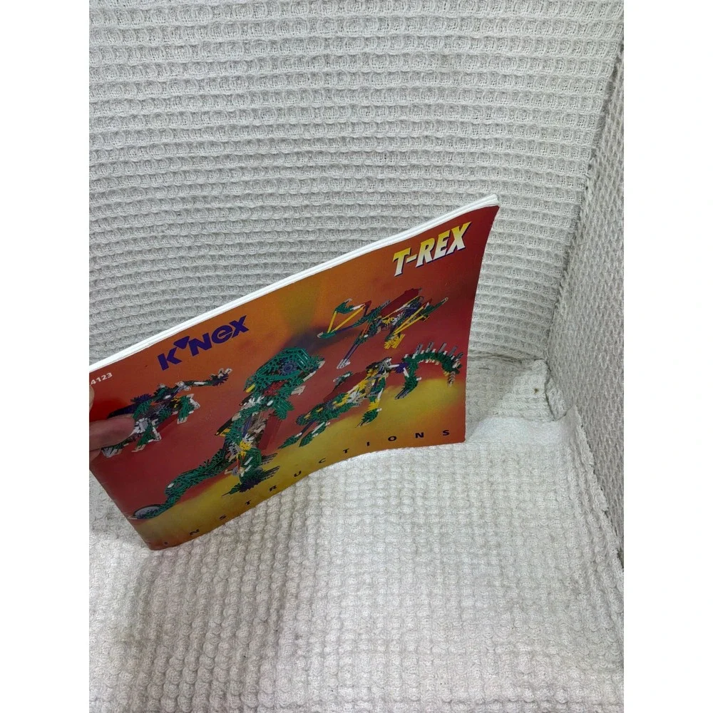 Vintage 1996 K'NEX T-Rex Instruction Manual 14123 24123 Multi-Color